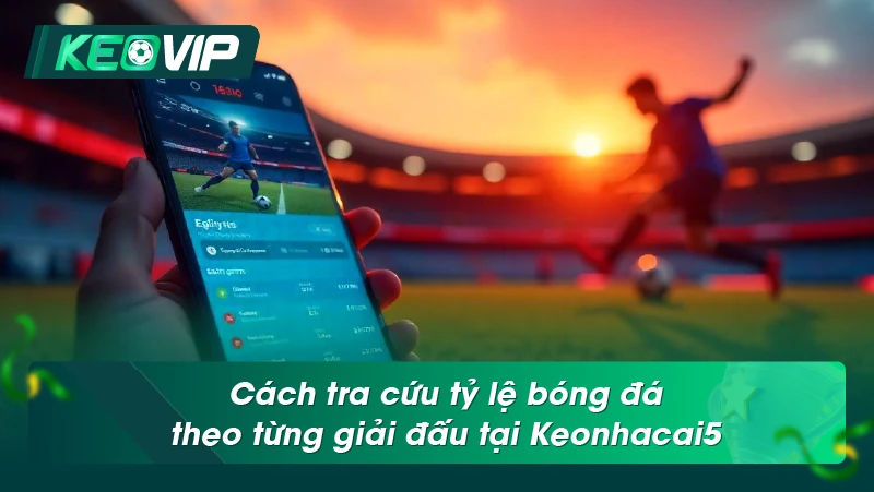 Cách tra cứu tỷ lệ bóng đá theo từng giải đấu tại Keonhacai5